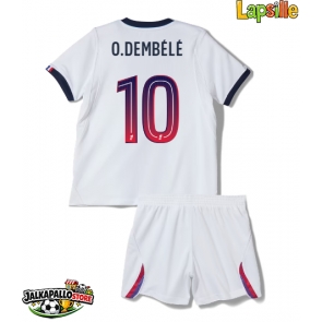 Paris Saint-Germain Ousmane Dembele #10 Vieraspaita Lapsille 2026-27 Lyhythihainen (+ shortsit)